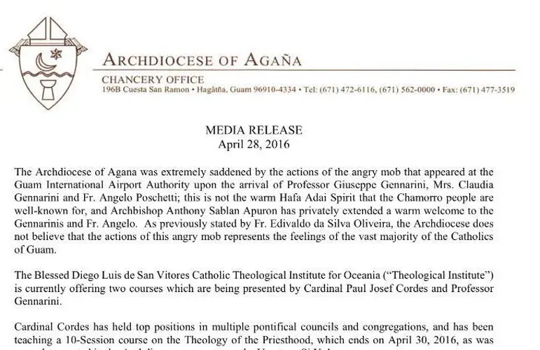 Archdiocese criticizes protesters