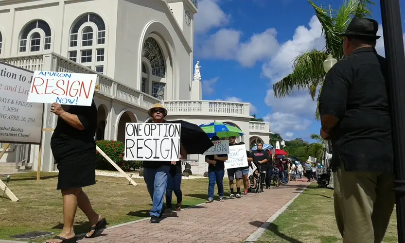 Catholics take removal message to new apostolic administrator