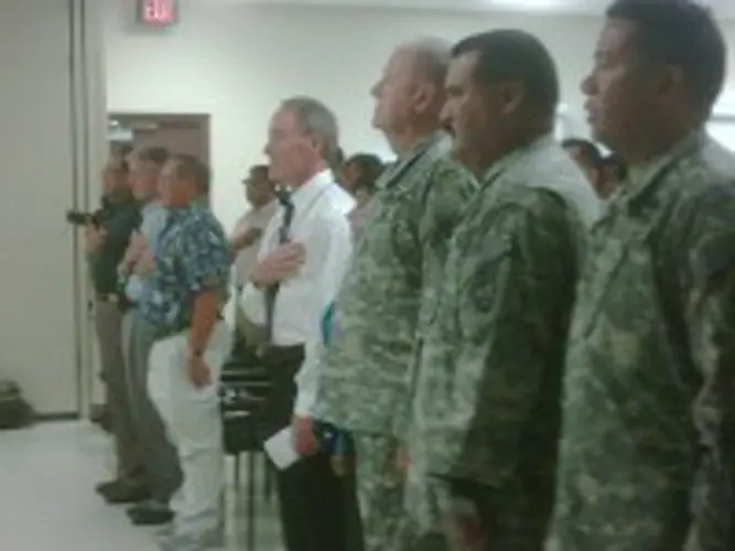 Sendoff for PI-bound Guam Guardsmen