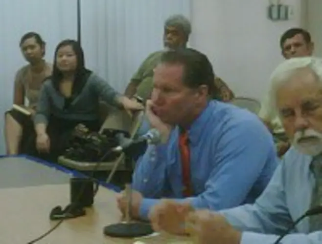 Rector appears at ethics hearing