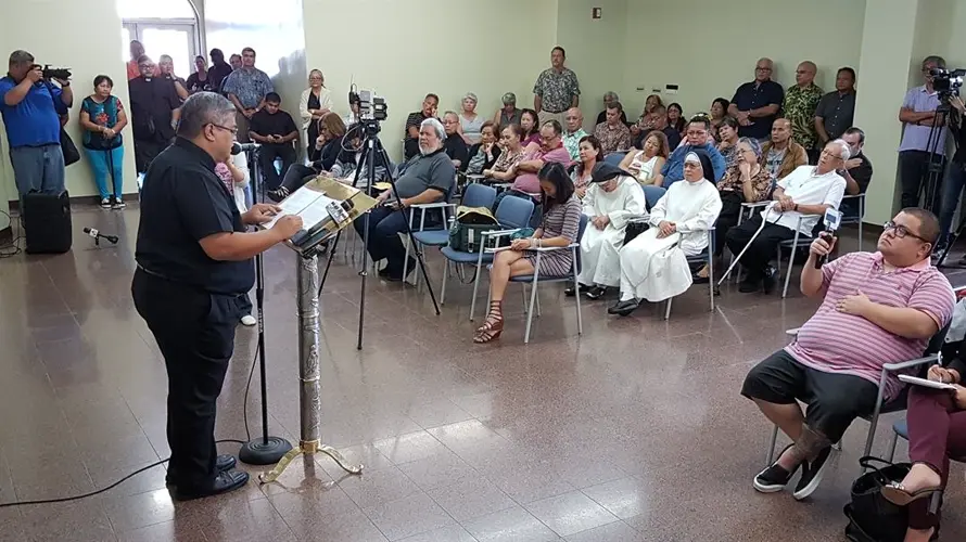 Priest emotional when detailing how archdiocese isn't calling the shots