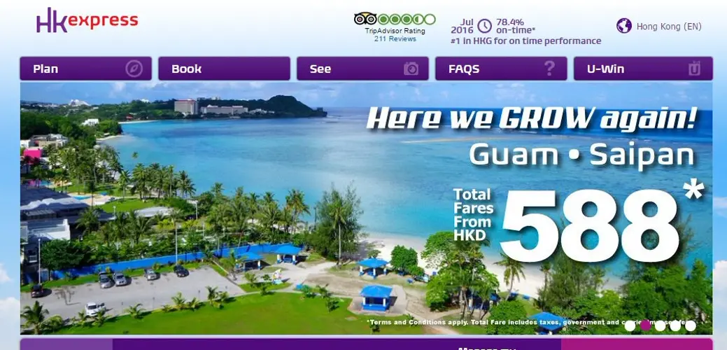 HK Express announced low-fare route to Guam