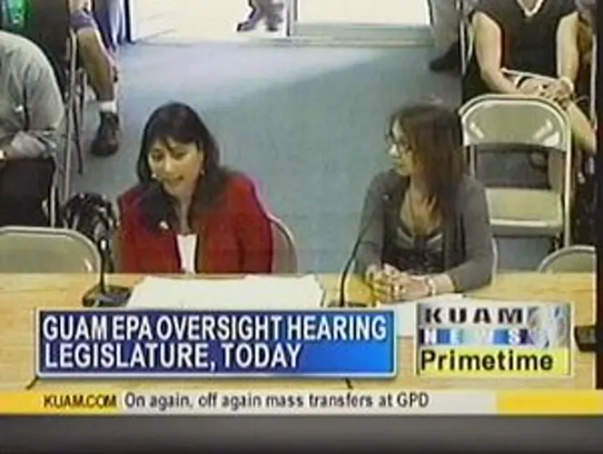 Head of Guam EPA shows at oversight hearing