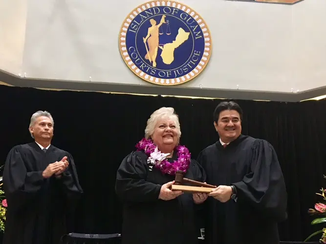 Katherine Maraman sworn-in as chief justice of Guam Supreme Court