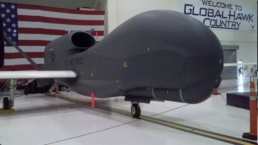 Unmanned aircraft lands at Andersen AFB