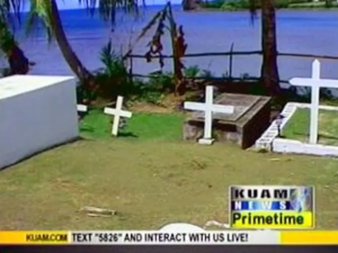 Cemetery in Umatac is sinking