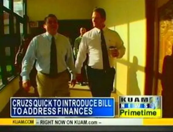 Governor Calvo reports to first day at work