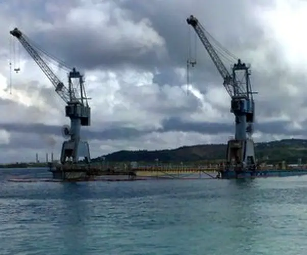 First step to salvaging Big Blue: remove oil