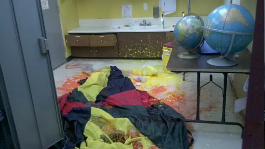Vandals hit two central schools over weekend