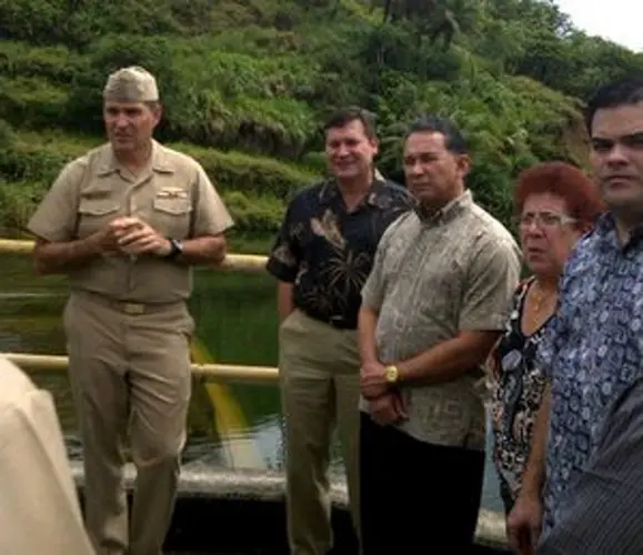 Island leaders tour Fena facilities