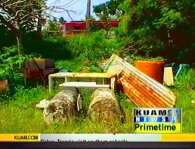 Illegal dumping in the heart of Tumon