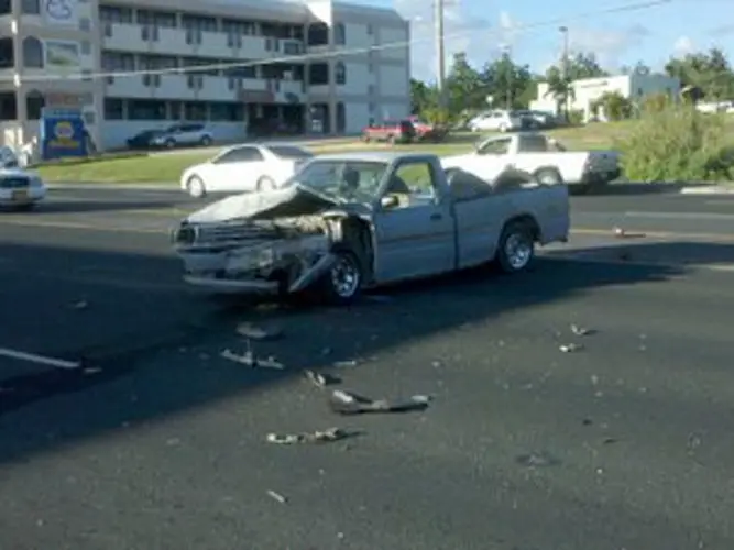 Elderly woman hurt in Harmon crash