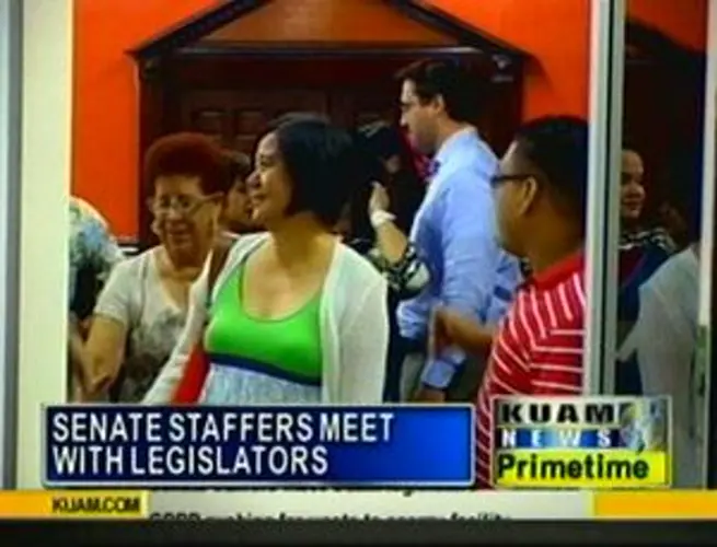 Senate staffers meet Guam legislators