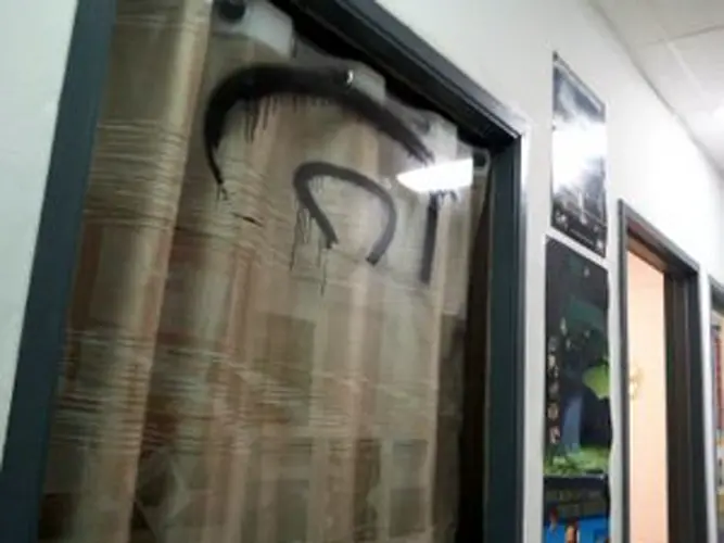 Home of the Sharks struck by vandals