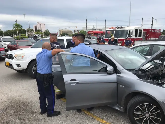 Parents who left children in a parked car at Kmart under arrest