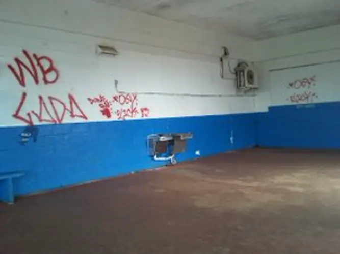 Yigo middle school tagged with graffiti