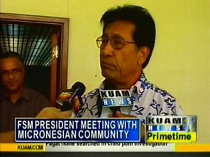 FSM president meeting with Micronesian community