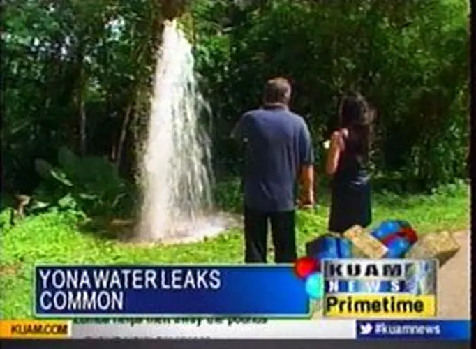 Yona water leak reaches 10' high