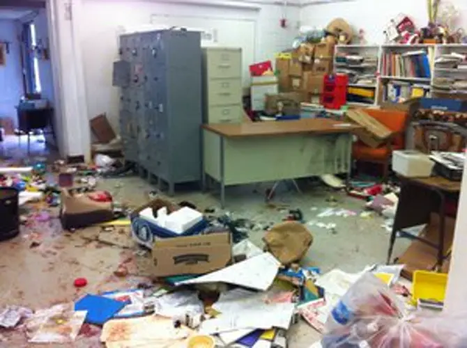 Island schools trashed by vandals
