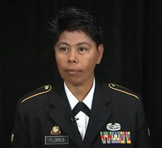 Soldier has dinner with the President