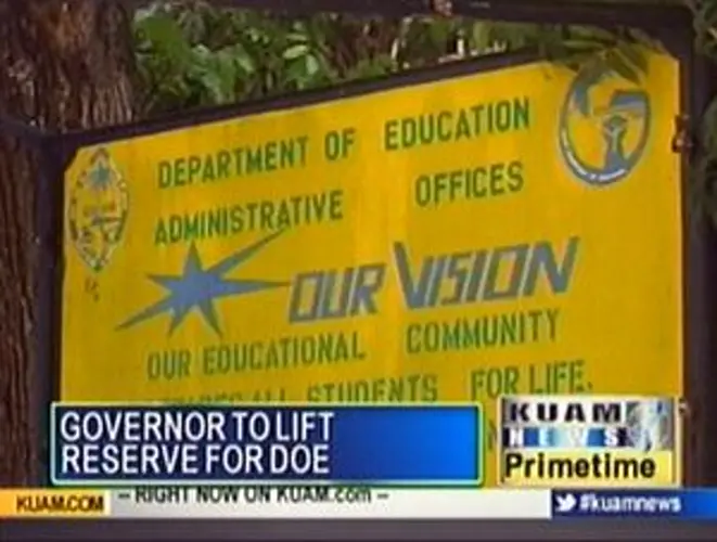Governor to lift reserve for DOE