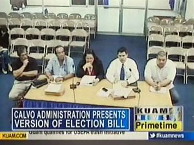 Adelup presents version of election bill