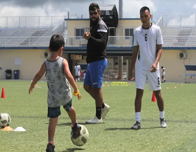 Youth football camp is a huge success