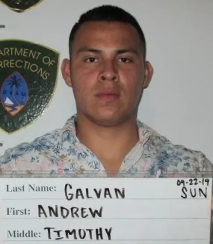 Andrew Galvan allegedly spat in police officer's face while resisting arrest