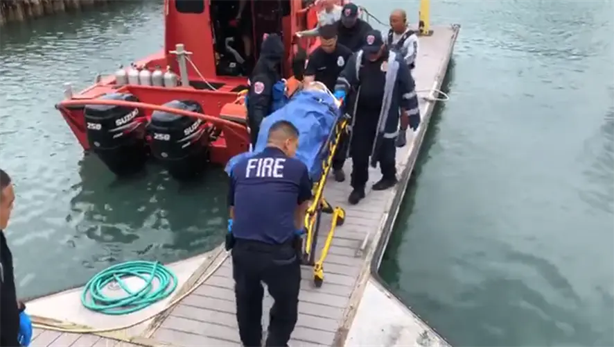 Teen rescued from waters off Jonestown cliff