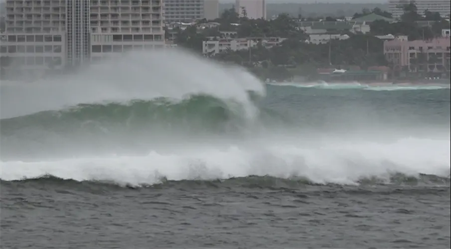 Hazardous sea conditions remain while Kammuri moves away
