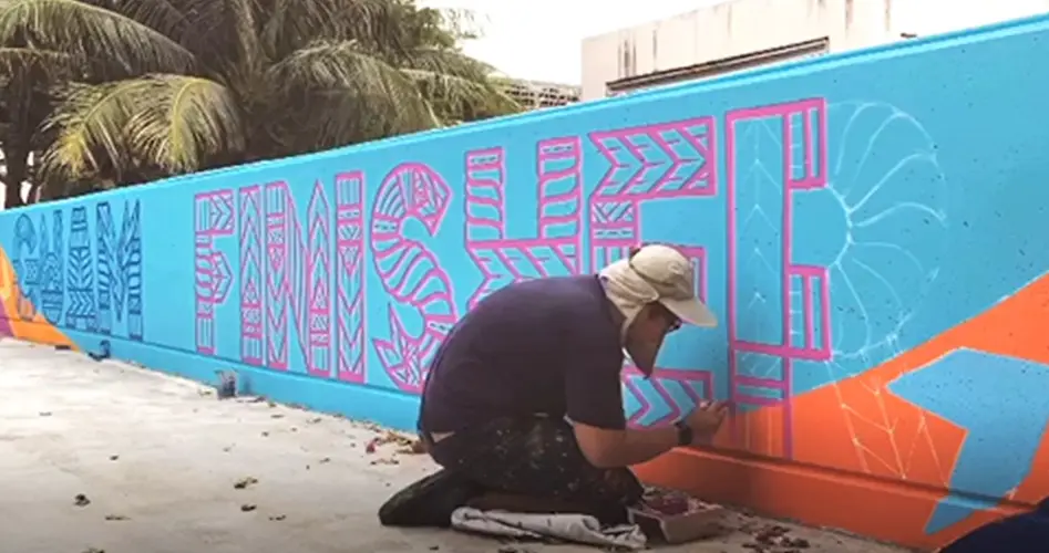 Second mural debuts at Runners Oasis