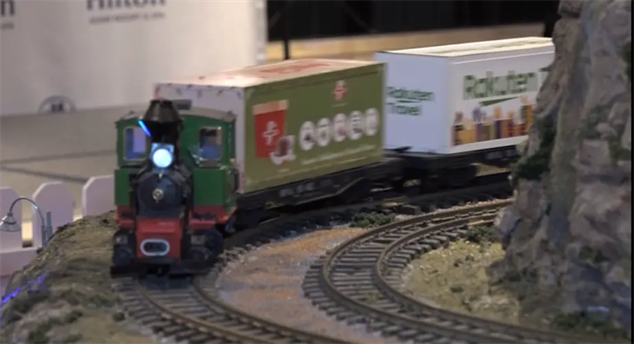 Hilton Holiday Train rolling though for autism group