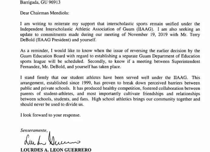 Governor wants high school sports to remain unified under IIAAG