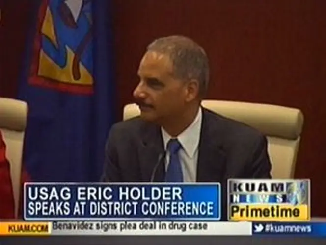U.S. Attorney General speaks on Guam