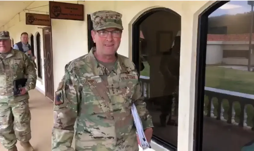 National Guard Bureau chief checks in with the governor
