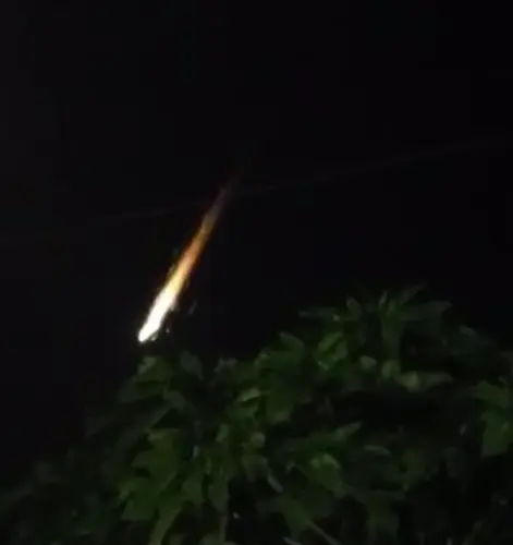 Falling object in the sky likely connected to Chinese satellite launch