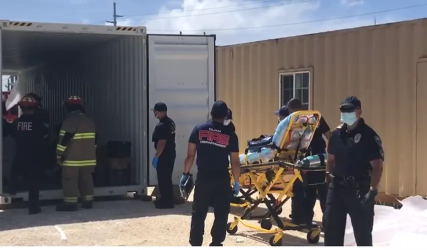 Four injured in container accident released from hospital
