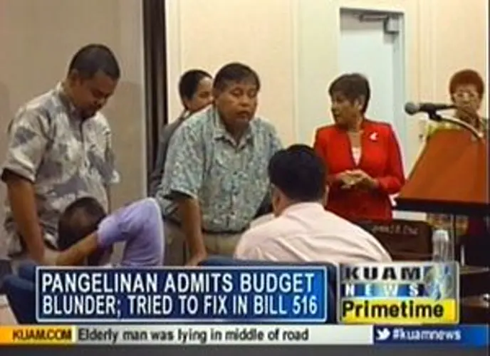 Pangelinan admits to budget blunder