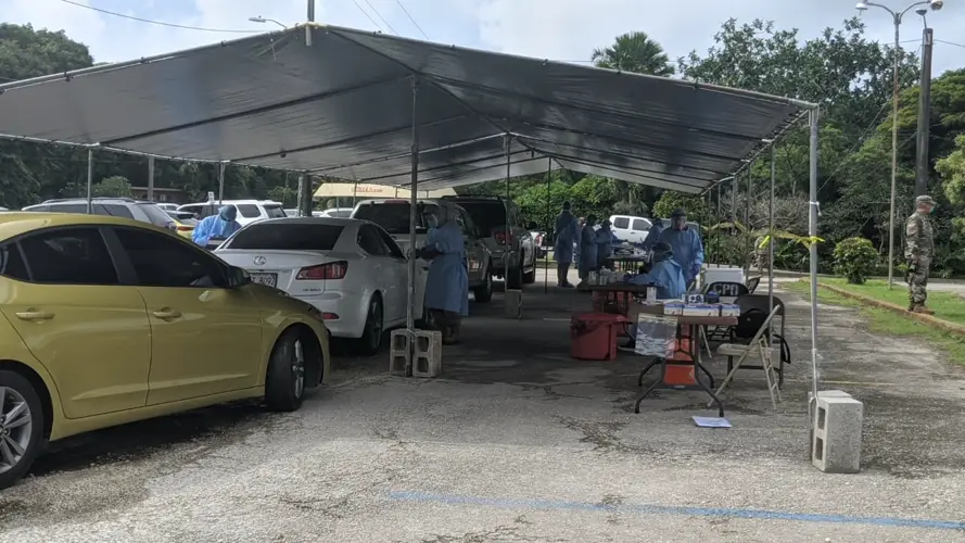 Community testing resumes, in central Guam
