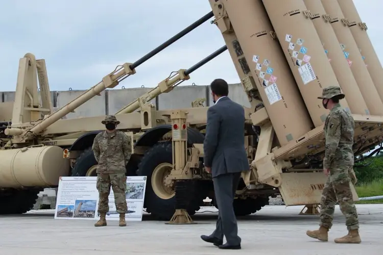 Defense secretary meets Japan defense minister at AAFB