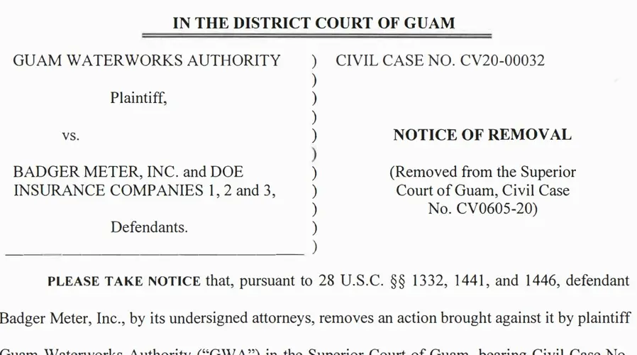 GWA suing company over defective meters