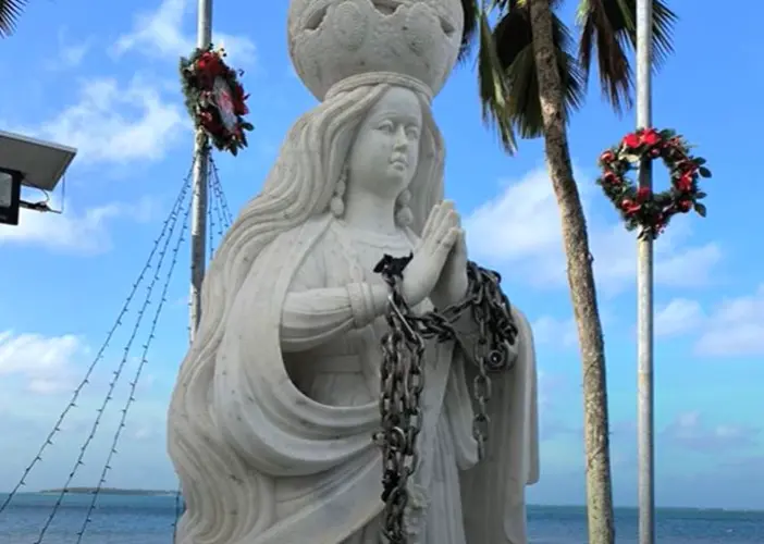 Statue of Guam's patron saint desecrated by vandals