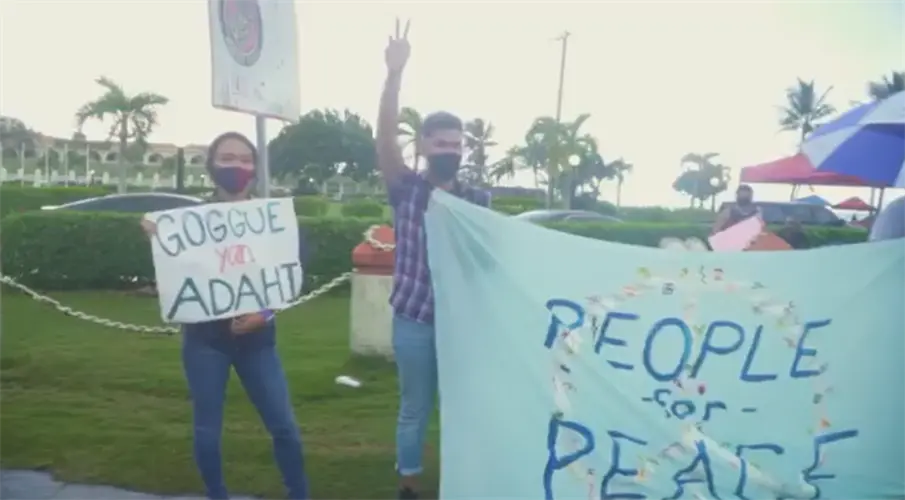 Protesters stand against military over lack of public hearing for training range