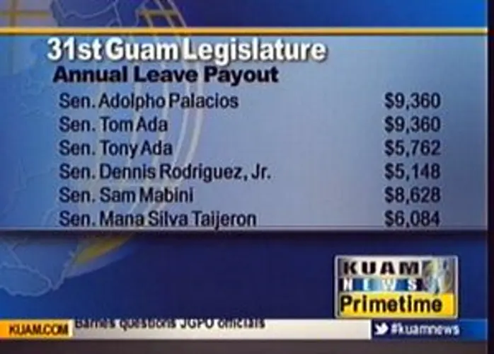 31st Legislature to cash-out annual leave