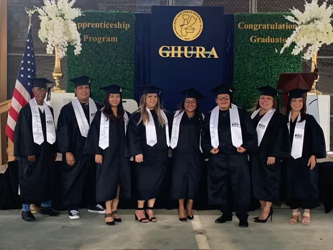 Nine GHURA employees earn national certification with apprenticeship program