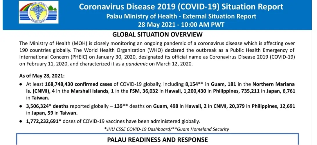 Palau's first COVID case came on flight from Guam