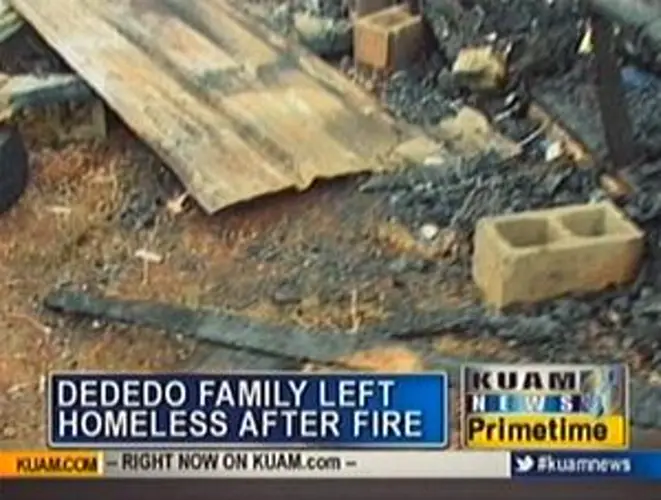 Family of 8 displaced by Dededo house fire