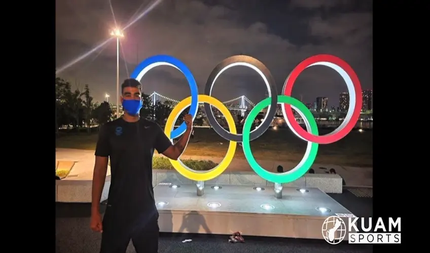 Tasi Limtiaco swims for FSM at Olympics