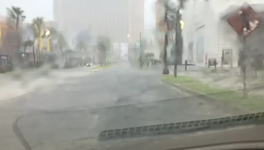 Heavy rainfall, wind gusts expected until 7:30 p.m.