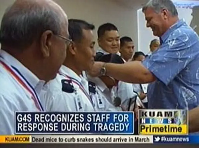 G4S Security staff recognized for bravery